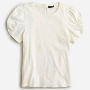 NWT J. Crew ~ Puff-sleeve crewneck T-shirt